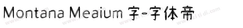 Montana Meaium 字字体转换